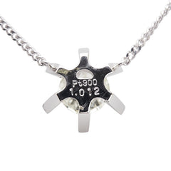 Pt900 プラチナ Pt850 プラチナ ダイヤ1.012ct ネックレス レディース 【中古】