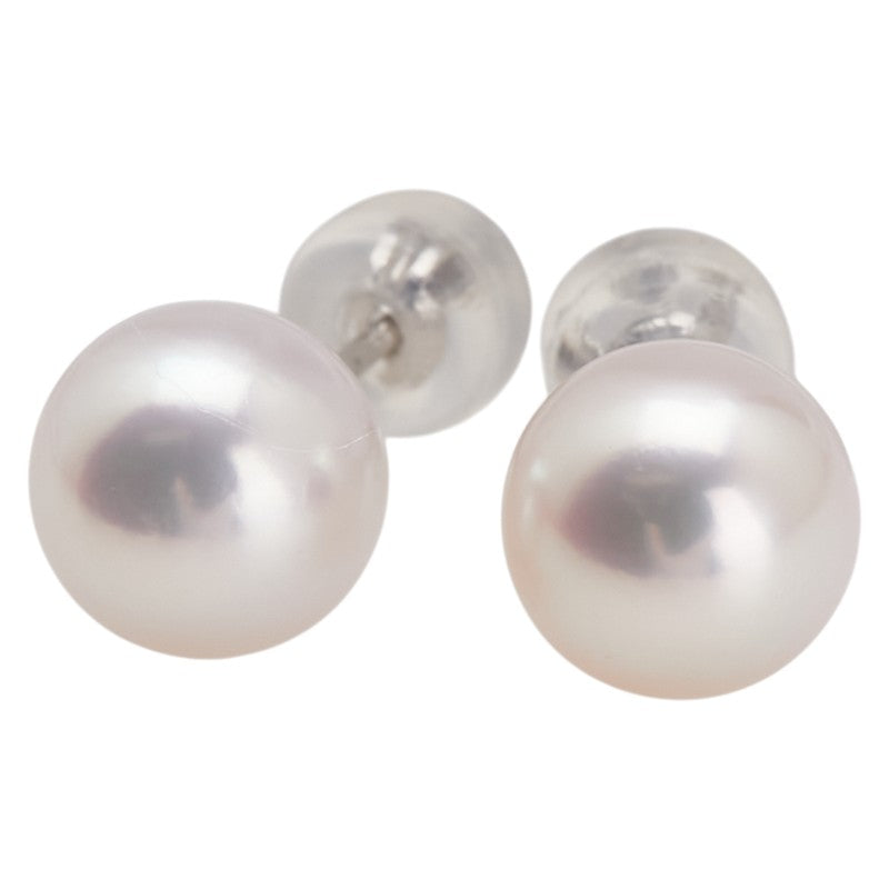 Pt900 プラチナ アコヤパール7.9mm スタッド ピアス レディース 【中古】