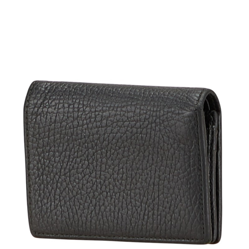 グッチ GGマーモント 二つ折り財布 456126 ブラック レザー レディース GUCCI 【中古】