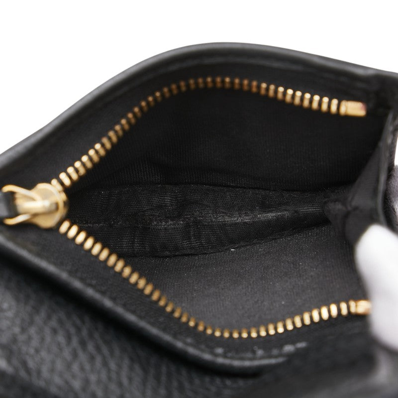 グッチ GGマーモント 二つ折り財布 456126 ブラック レザー レディース GUCCI 【中古】