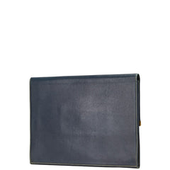 ロエベ クラッチバッグ セカンドバッグ ブラック レザー メンズ LOEWE 【中古】
