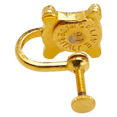 セリーヌ マカダム イヤリング ゴールド メッキ レディース CELINE 【中古】