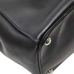 プラダ 三角ロゴプレート ガレリア トートバッグ ショルダーバッグ 2WAY 1BA274 ブラック レザー レディース PRADA 【中古】