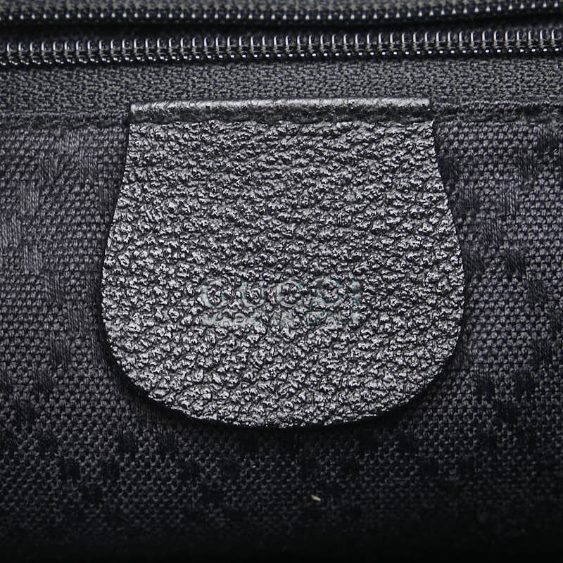 グッチ バンブー リュック バックパック 003 2058 0016 ブラック スウェット レザー レディース GUCCI 【中古】