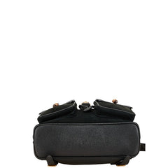 グッチ バンブー リュック バックパック 003 2058 0016 ブラック スウェット レザー レディース GUCCI 【中古】