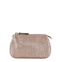 グッチ グッチシマ コインケース 小銭入れ ポーチ パープル系 レザー レディース GUCCI 【中古】