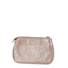 グッチ グッチシマ コインケース 小銭入れ ポーチ パープル系 レザー レディース GUCCI 【中古】