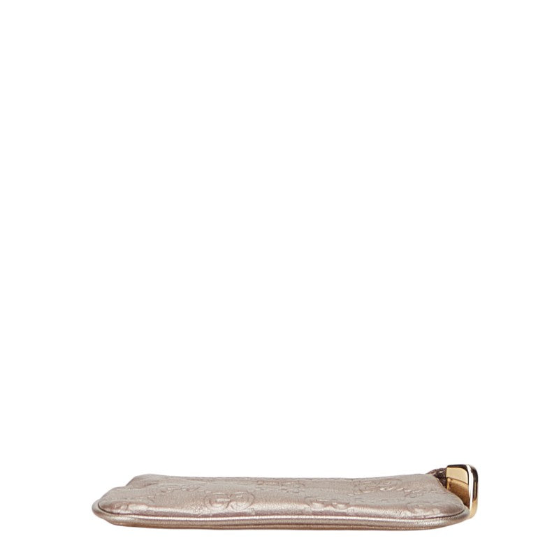 グッチ グッチシマ コインケース 小銭入れ ポーチ パープル系 レザー レディース GUCCI 【中古】