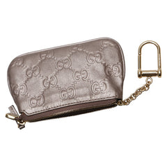 グッチ グッチシマ コインケース 小銭入れ ポーチ パープル系 レザー レディース GUCCI 【中古】
