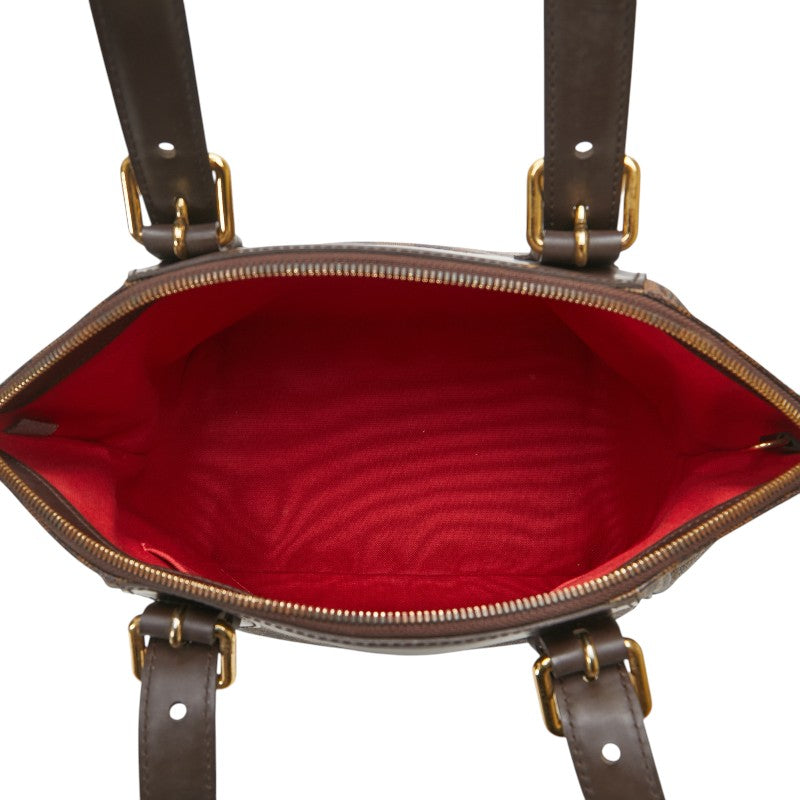 ルイ ヴィトン ダミエ ヴェローナPM ハンドバッグ N41117 ブラウン PVC レザー レディース LOUIS VUITTON 【中古】