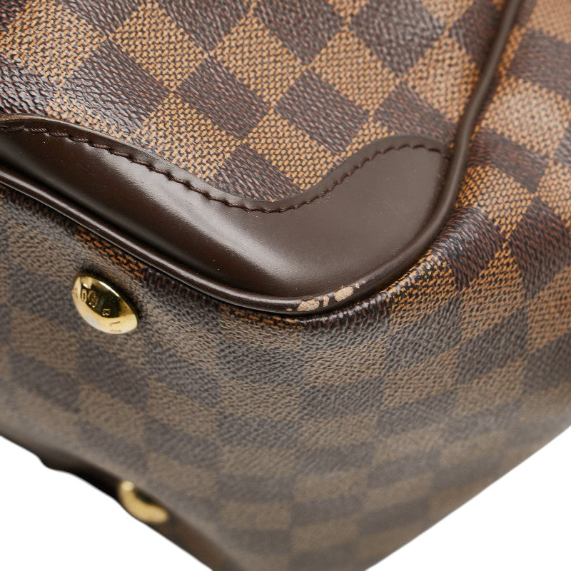 ルイ ヴィトン ダミエ ヴェローナPM ハンドバッグ N41117 ブラウン PVC レザー レディース LOUIS VUITTON 【中古】