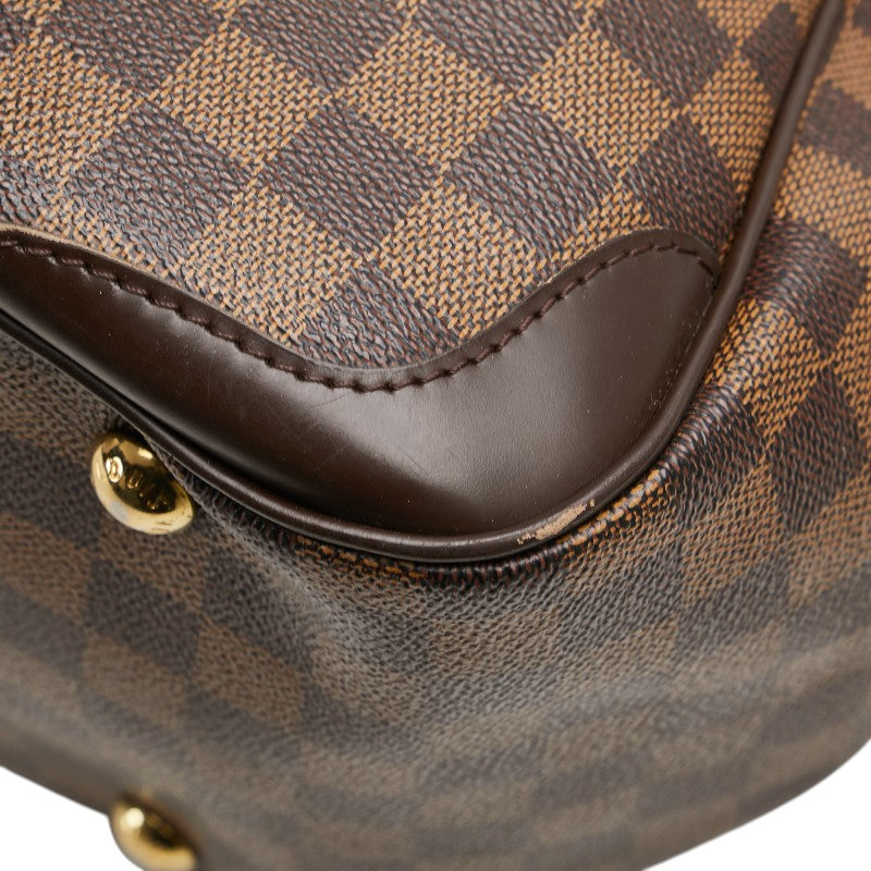 ルイ ヴィトン ダミエ ヴェローナPM ハンドバッグ N41117 ブラウン PVC レザー レディース LOUIS VUITTON 【中古】