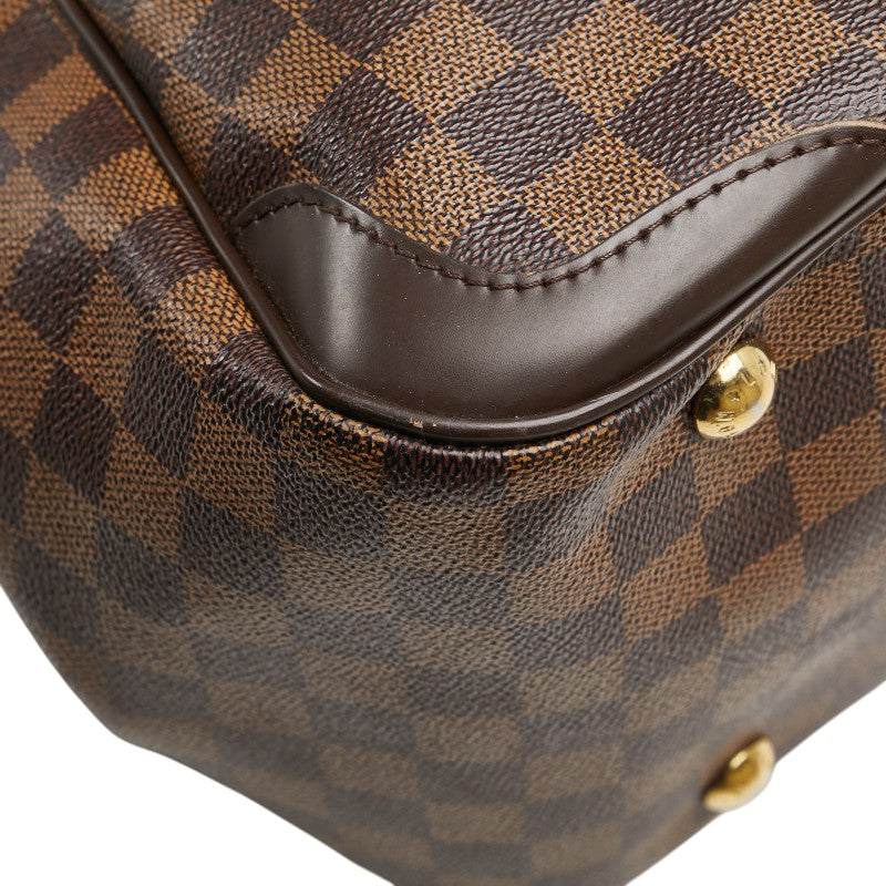 ルイ ヴィトン ダミエ ヴェローナPM ハンドバッグ N41117 ブラウン PVC レザー レディース LOUIS VUITTON 【中古】