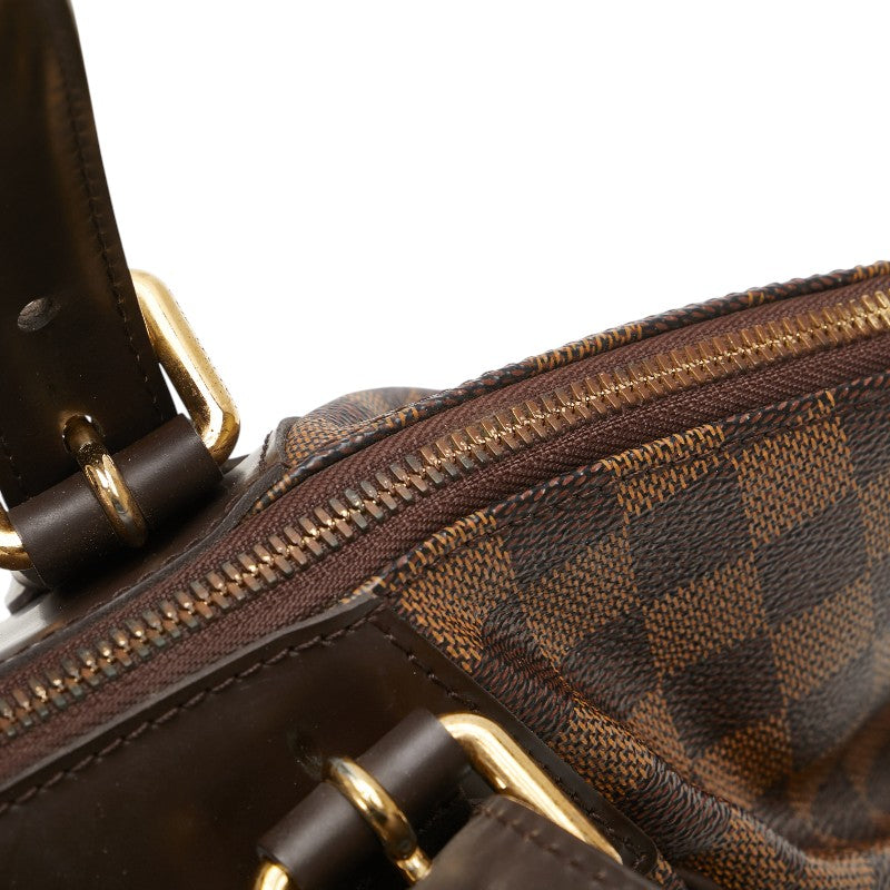 ルイ ヴィトン ダミエ ヴェローナPM ハンドバッグ N41117 ブラウン PVC レザー レディース LOUIS VUITTON 【中古】