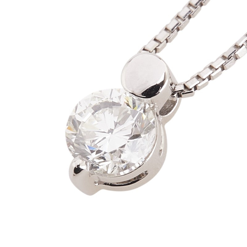 Pt900 プラチナ Pt850 プラチナ ダイヤ1.018ct ベネチアンチェーン ネックレス レディース 【中古】