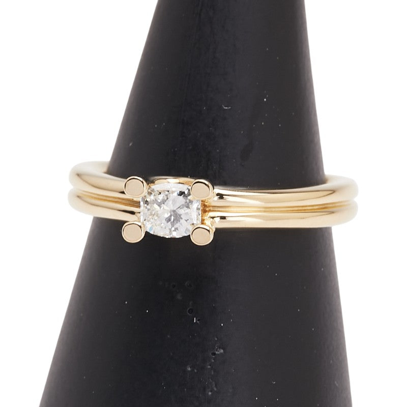 ポーラ K18YG イエローゴールド ダイヤ0.30ct リング 指輪 レディース POLA 12.5号 【中古】