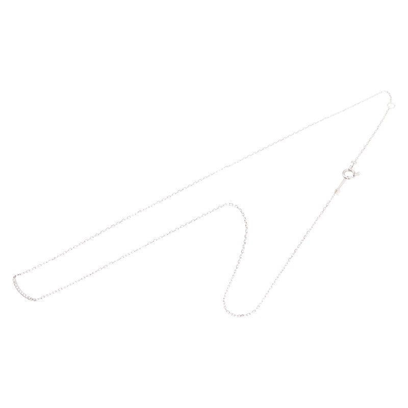 K10WG ホワイトゴールド ダイヤ0.05ct ネックレス レディース 【中古】