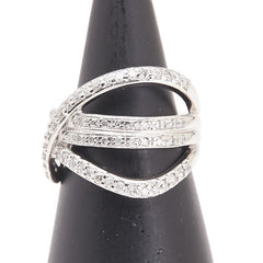 Pt900 プラチナ ダイヤ0.65ct リング 指輪 レディース 12号 【中古】