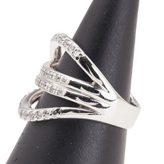 Pt900 プラチナ ダイヤ0.65ct リング 指輪 レディース 12号 【中古】