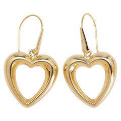 K18YG イエローゴールド ハート モチーフ フックピアス レディース 【中古】