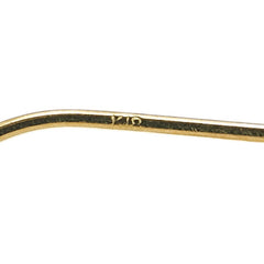 K18YG イエローゴールド ハート モチーフ フックピアス レディース 【中古】