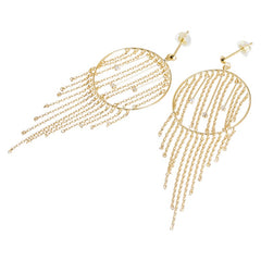 ゴールド K18YG イエローゴールド ダイヤ0.03ct ピアス レディース 【中古】