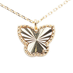 K18YG イエローゴールド 蝶々 バタフライ モチーフ ネックレス レディース 【中古】