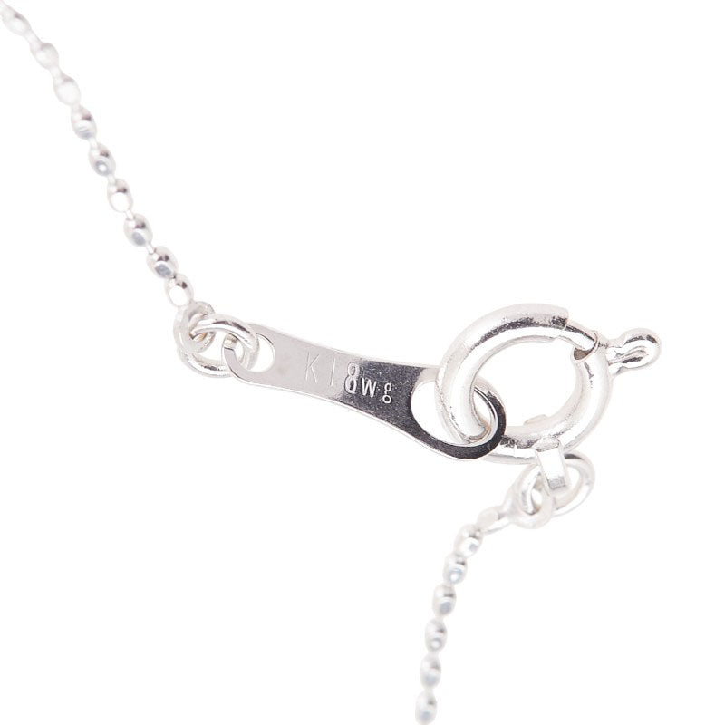 K18WG ホワイトゴールド ダイヤ0.30ct ネックレス レディース 【中古】