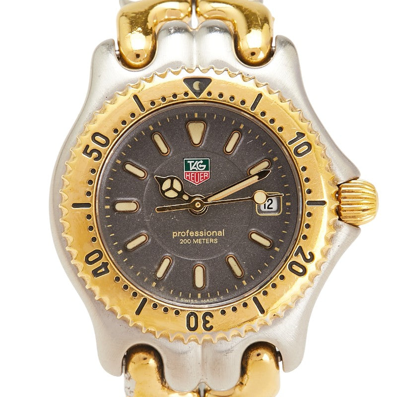 タグホイヤー セル 腕時計 WG1320-2 クオーツ グレー文字盤 ステンレススチール メッキ レディース TAG HEUER 【中古】