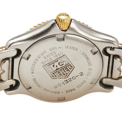 タグホイヤー セル 腕時計 WG1320-2 クオーツ グレー文字盤 ステンレススチール メッキ レディース TAG HEUER 【中古】