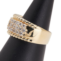 K18YG イエローゴールド ダイヤ1.50ct リング 指輪 メンズ 17.5号 【中古】