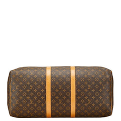 ルイ ヴィトン モノグラム キーポル55 ボストンバッグ トラベルバッグ M41424 ブラウン PVC レザー レディース LOUIS VUITTON 【中古】