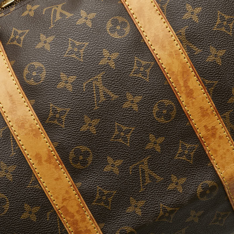 ルイ ヴィトン モノグラム キーポル55 ボストンバッグ トラベルバッグ M41424 ブラウン PVC レザー レディース LOUIS VUITTON 【中古】