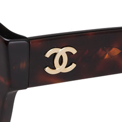 シャネル ココマーク サングラス 5371-A ブラウン プラスチック レディース CHANEL 【中古】