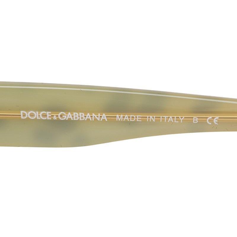 ドルチェアンドガッバーナ レオパード サングラス DG 4259 グリーン ブラウン プラスチック レディース DOLCE&GABBANA 【中古】