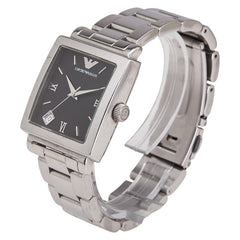 エンポリオ アルマーニ 腕時計 AR-5303 クオーツ ブラック文字盤 ステンレススチール メンズ Emporio Armani 【中古】