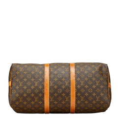 ルイ ヴィトン モノグラム キーポル バンドリエール50 ボストンバッグ ショルダーバッグ 2WAY M41416 ブラウン PVC レザー レディース LOUIS VUITTON 【中古】