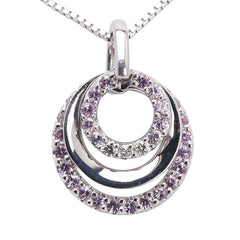 ヨンドシー K18WG ホワイトゴールド ダイヤ 色石 ベネチアン チェーン ネックレス レディース 4℃ 【中古】