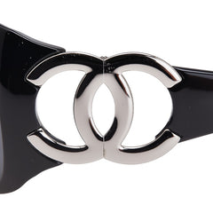 シャネル ココマーク サングラス 6014 ブラック プラスチック レディース CHANEL 【中古】