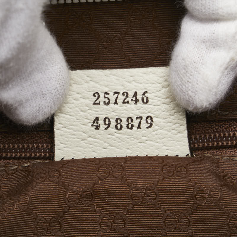 グッチ GGスプリーム ブーツ柄 斜め掛け ショルダーバッグ 257246 ベージュ マルチカラー PVC レザー レディース GUCCI 【中古】