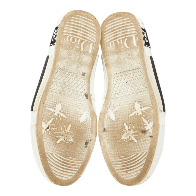 ディオール B23 オブリーク ハイカットスニーカー ベージュ キャンバス ラバー メンズ Dior 【中古】