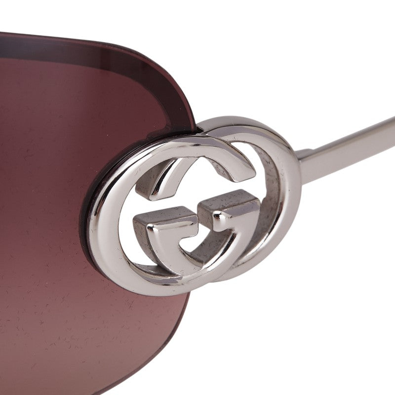 グッチ インターロッキングG サングラス グラデーションレンズ GG2782/S シルバー ライトパープル プラスチック メンズ GUCCI 【中古】