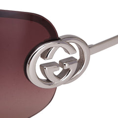 グッチ インターロッキングG サングラス グラデーションレンズ GG2782/S シルバー ライトパープル プラスチック メンズ GUCCI 【中古】