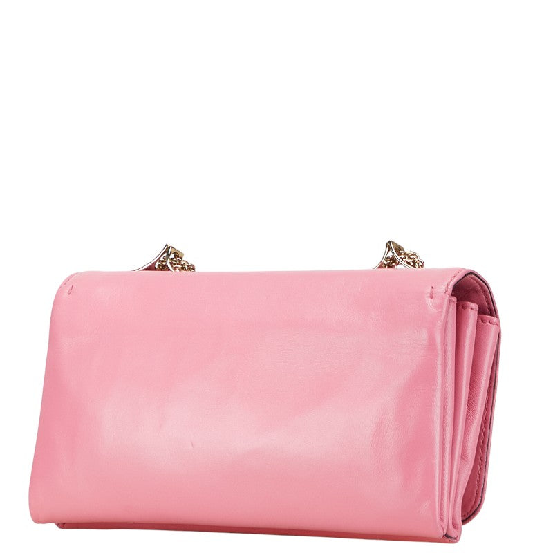 ヴァレンティノ スタッズ ショルダーバッグ ピンク レザー レディース VALENTINO 【中古】