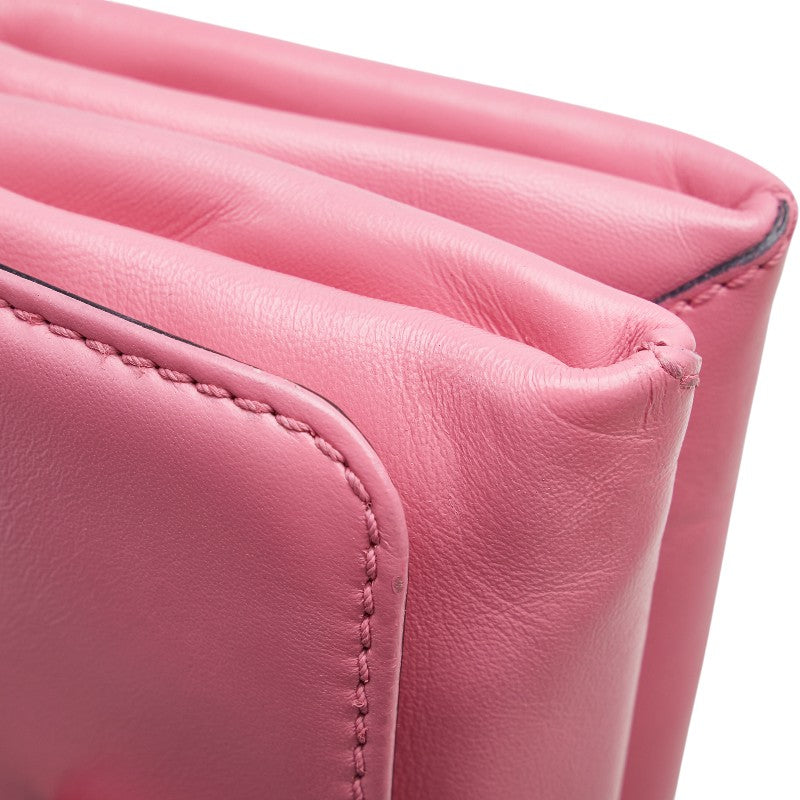ヴァレンティノ スタッズ ショルダーバッグ ピンク レザー レディース VALENTINO 【中古】