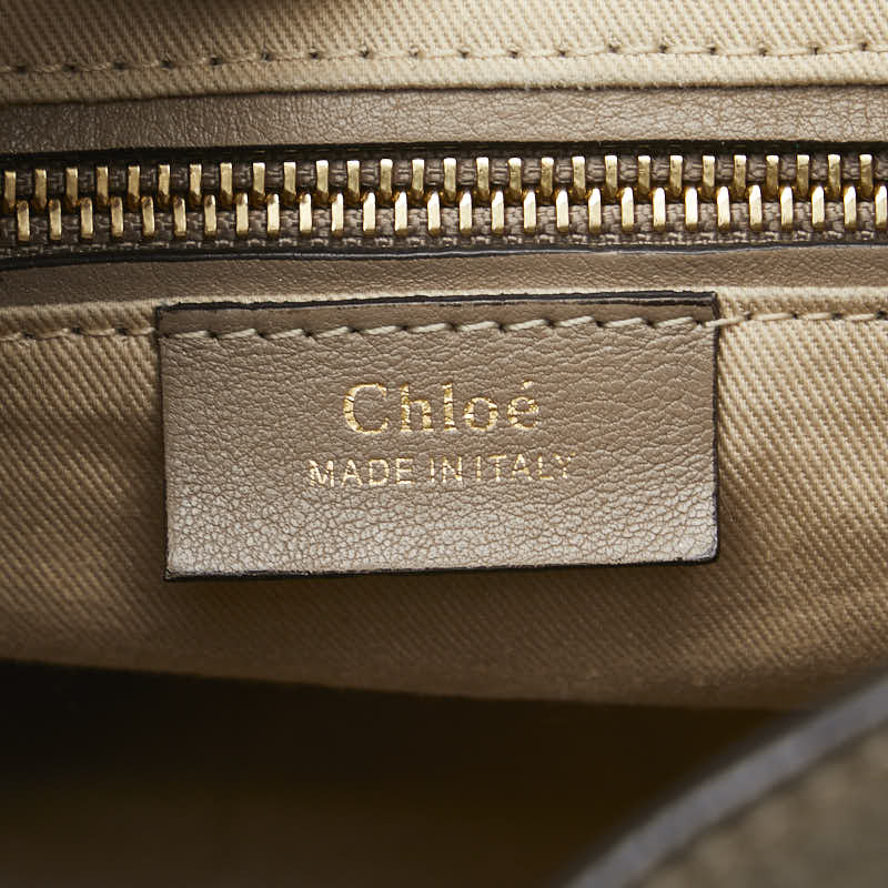 クロエ フェイ リュック バックパック ショルダーパック 2WAY ベージュ レザー スウェード レディース Chloe 【中古】