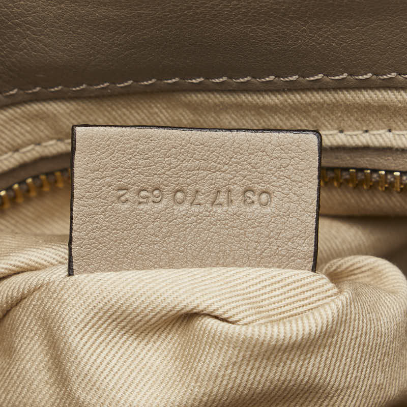 クロエ フェイ リュック バックパック ショルダーパック 2WAY ベージュ レザー スウェード レディース Chloe 【中古】