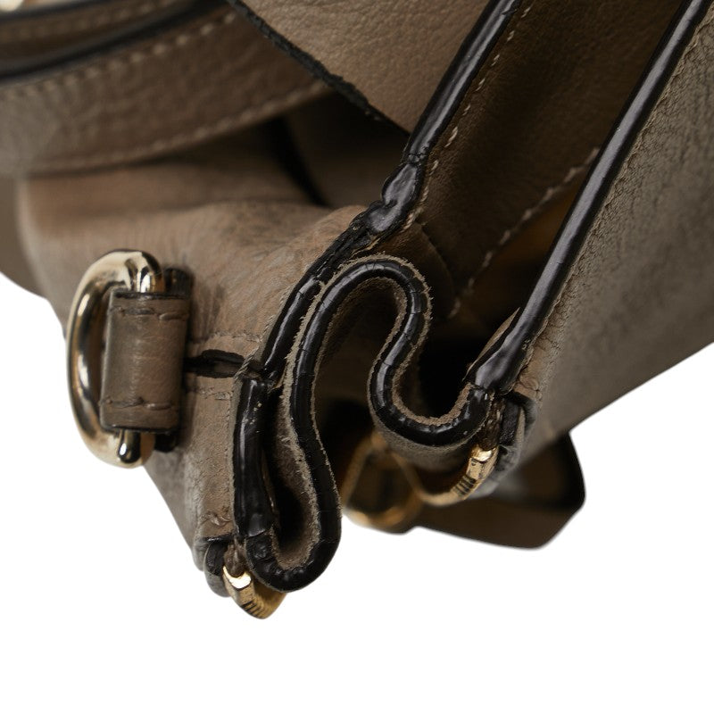 クロエ フェイ リュック バックパック ショルダーパック 2WAY ベージュ レザー スウェード レディース Chloe 【中古】