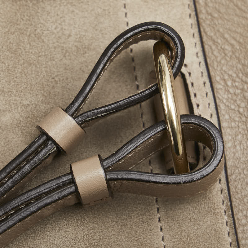 クロエ フェイ リュック バックパック ショルダーパック 2WAY ベージュ レザー スウェード レディース Chloe 【中古】