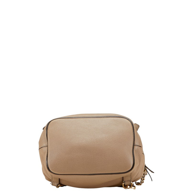 クロエ フェイ リュック バックパック ショルダーパック 2WAY ベージュ レザー スウェード レディース Chloe 【中古】